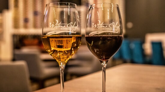 The winery offers both red and white wines to enjoy.