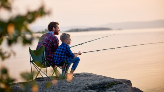Fishing at Oklahoma's numerous lakes is a popular family activity.