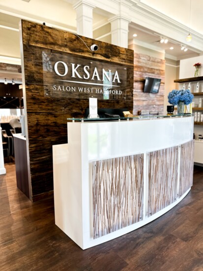 The interior of Oksana Salon