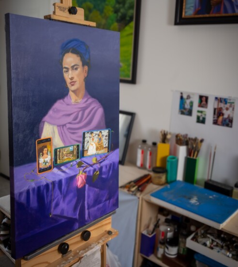 The studio of Saul Hernandez Quinarez