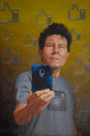 Painting by Saul Hernandez Quinarez
