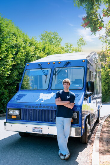 Alex Hyman with his CHX Sandwiches truck