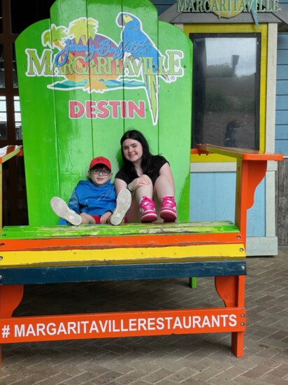 Grace and Austin Vigeant on a family vacation. 