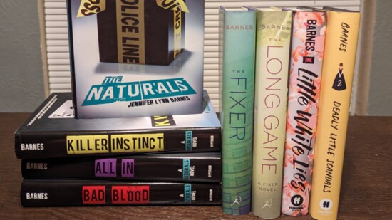 A selection of books by Tulsa native/young adult mystery writer Jennifer Lynn Barnes