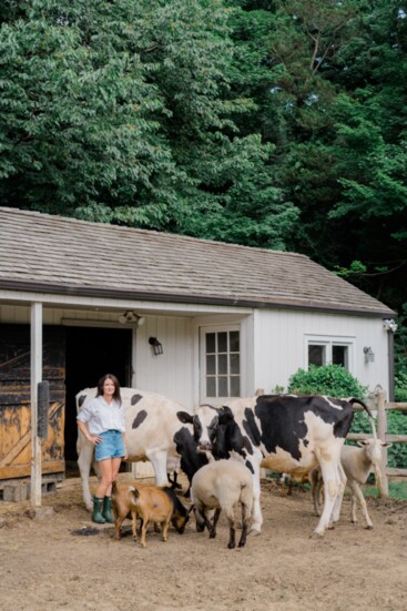 Dr. Jessica Melman at Good Hill Haven Farm.