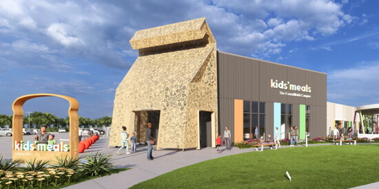 A rendering of Kids' Meals' new headquarters in Spring Branch.