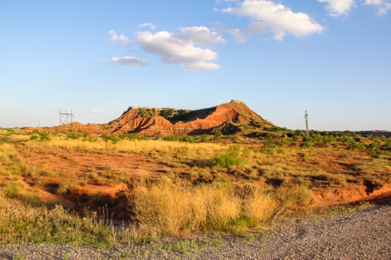 Some of the mountains seen from Gloss Mountain State Park near Fairview, Oklahoma.