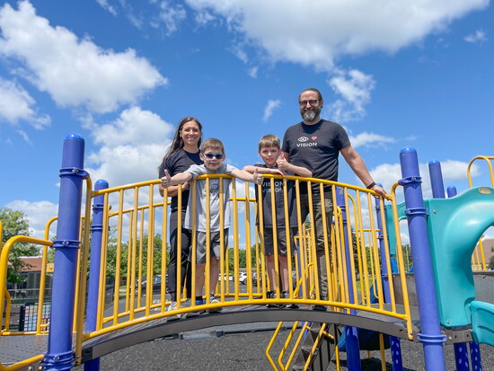 The Hintz Family: Jillian, Joey, Will + Eric.  