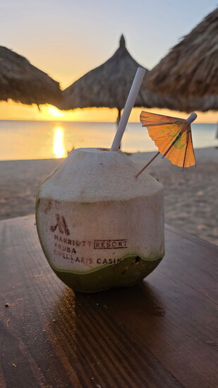 Fresh Coconut on the beach