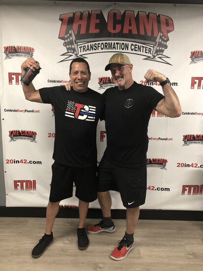 Matt on the left, post transformation