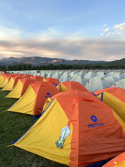 What Jenny called "tent city."
