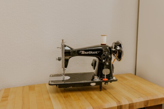 A vintage restored Brother Sewing Machine