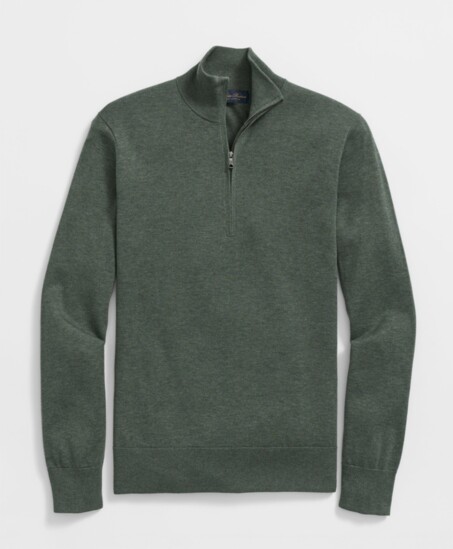 Brooks Brothers Cotton Half-Zip Sweater