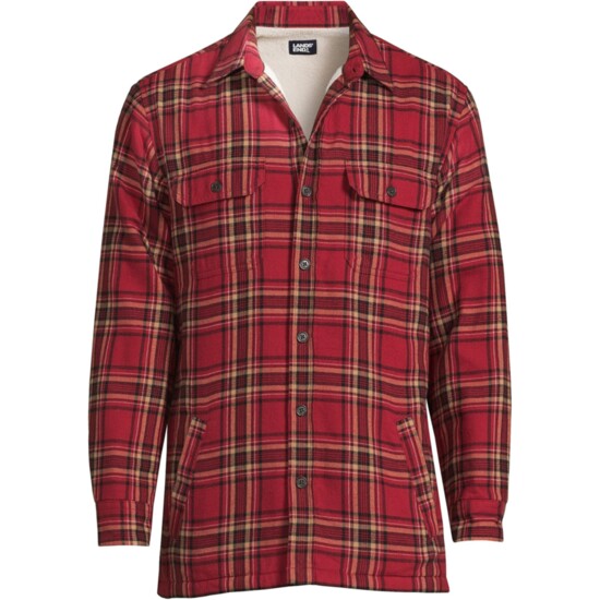 Land's End Sherpa-Lined Flannel