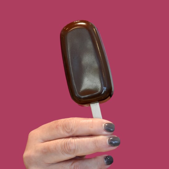 Chocolate Light Gelato Pop with only 90 calories.