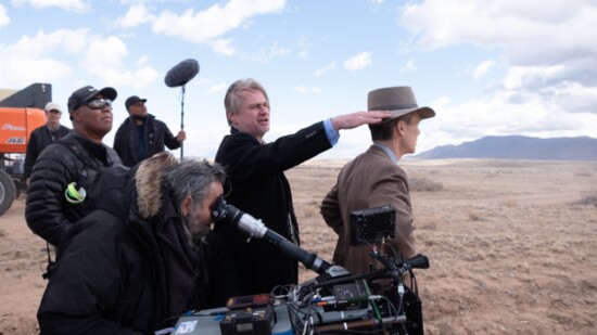 Director Christopher Nolan at Belen, New Mexico