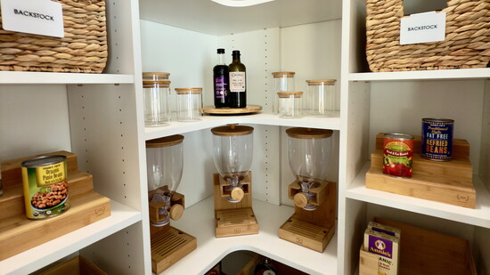 Organized Interiors custom pantry for BenchMark Homes