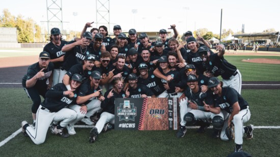 Team Celebration after Super Regional Win