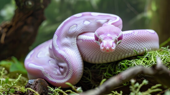 Lavender Albino Ball Python 
