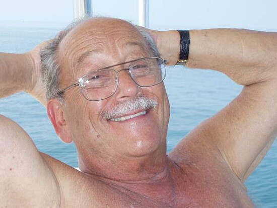Joe Bonaro Enjoying being on his boat in Sarasota Florida