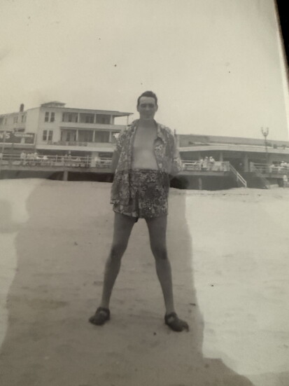 Edward Condran Jr. at the beach in Atlantic City