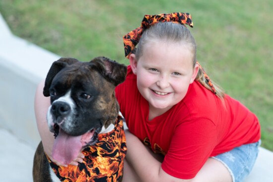 Elise Wendele with "Blaze".