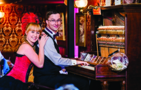 Ragtime tunes at The Diamond Belle Saloon will transport you back in time.