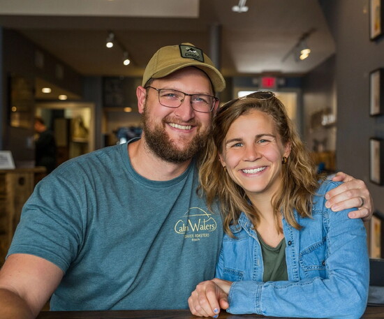 Andrew and Jodi Dittman, founders, Calm Waters Coffee