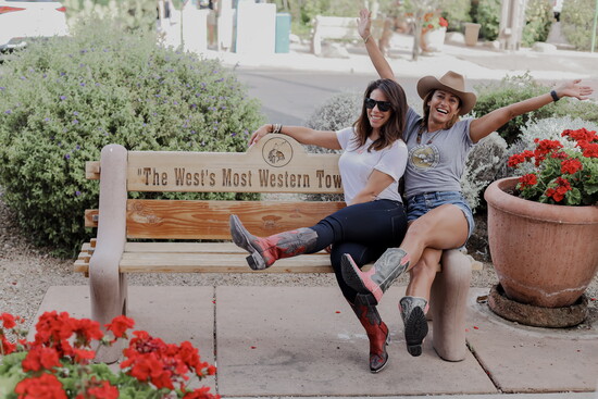 Chillaxing with friends in Scottsdale.