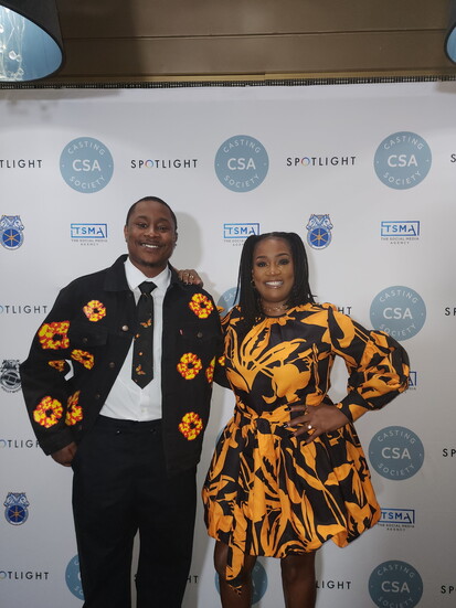 With her son, Jared. 