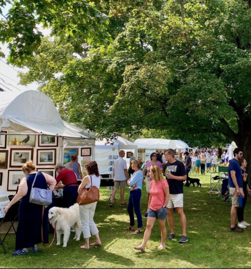 The annual On the Green Art Show hosted by the Glastonbury Art Association. 