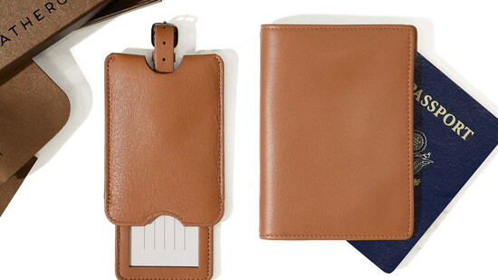 Leatherology Passport Cover and Luggage Tag