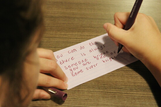 Packed with supplies, filled with inspiration. Every backpack includes a personal note of encouragement from one Northern Colorado student to another.