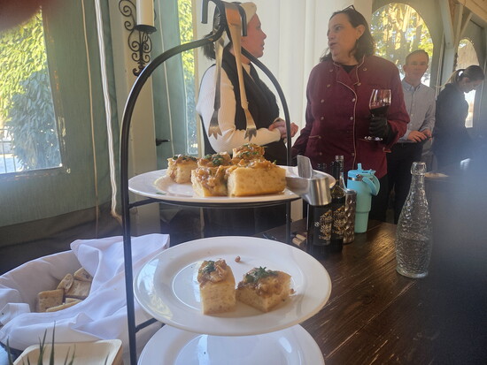 Guests mingling at the Spice & Wine Event at the Vandiver Inn. Photo Credit: Jennifer Waldera