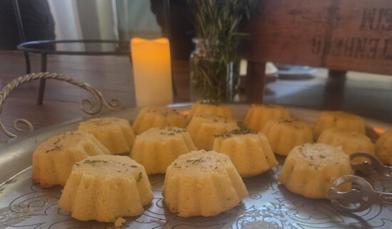 Rosemary and olive oil cakes. Photo Credit: Jennifer Waldera