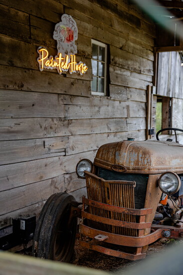 Pamela's dad's Ford tractor