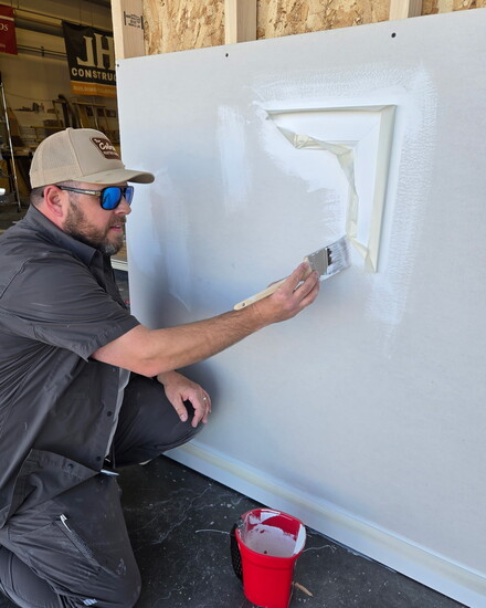 Sam leads painting workshops at Cherry Creek Innovation Campus