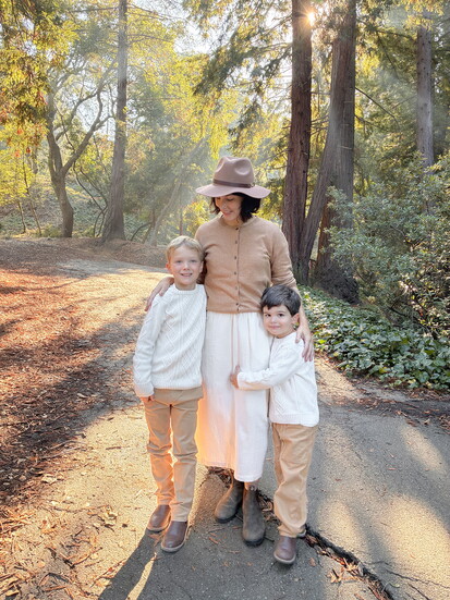 Lauren with her two boys
