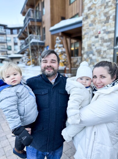 Trent and Jessica Swift with their children