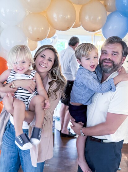 Trent and Jessica Swift with their children