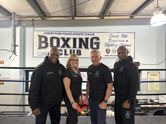 Proud PAL coaches in the ring