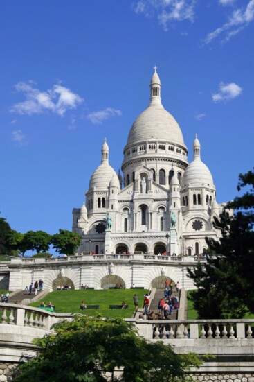 Sacre-Coeur Basilica sits at the highest point of the city.