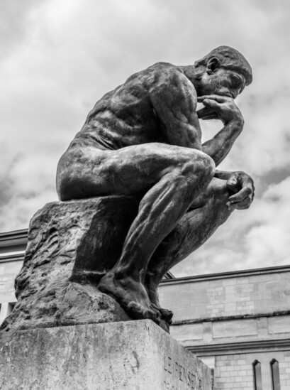 Auguste Rodin's "The Thinker"