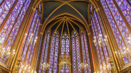 The stained glass at Sainte-Chappelle is truly breathtaking.