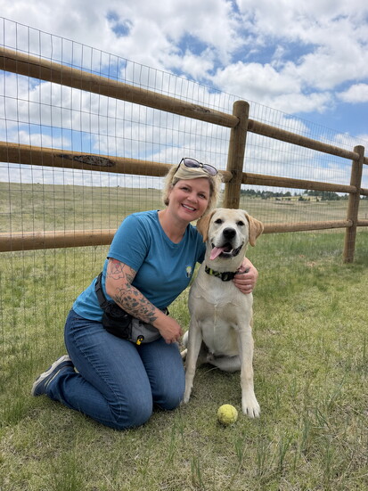  Wendy is a lab-lover!