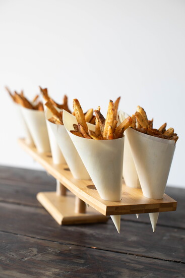 Tre Luna Fries in a Cone. Photo by Sara Walker.