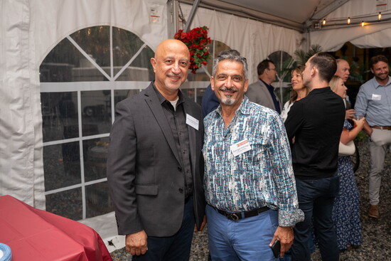 Mayor Mike Ghassali and George Halwagy of La Mirage Jewelers enjoying the evet