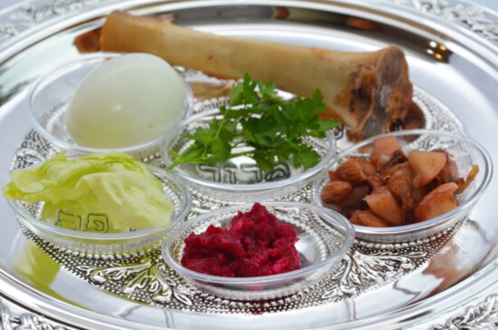 A passover Seder plate. 