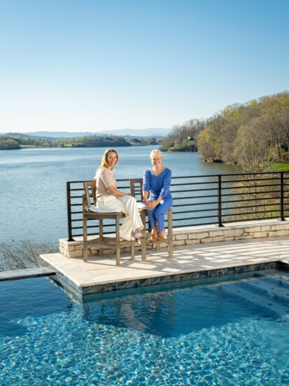 Jennifer Vanderink and Patricia Nash at Jennifer's home in West Knoxville. Photo: Shawn Poynter