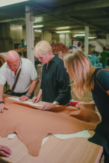 Working in tanneries in Italy. Photo: Patricia Nash